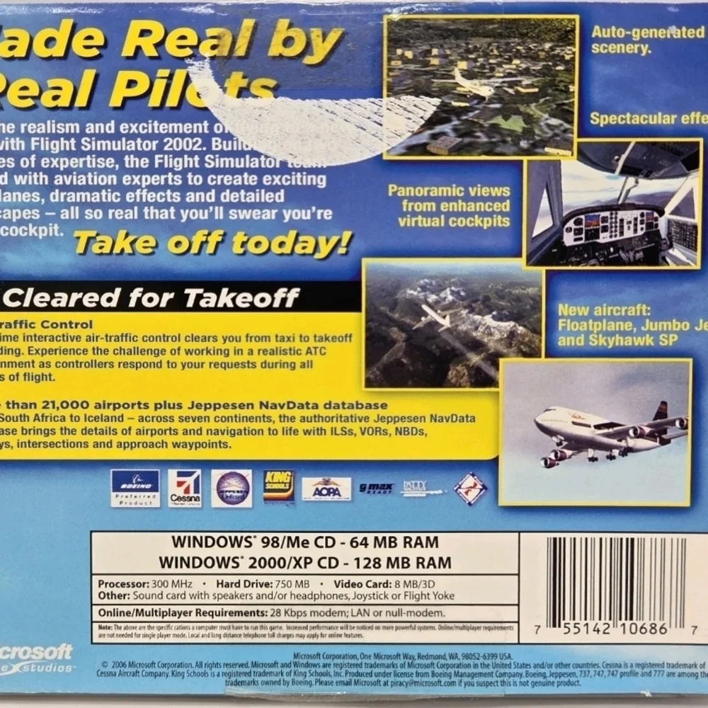 Microsoft Flight Simulator 2002 - Red and Blue Edition